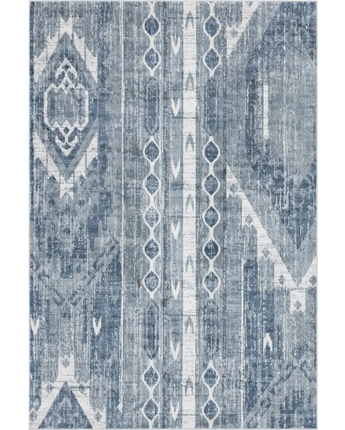 Southwestern grand canyon aztec area rug - Blue / Rectangle