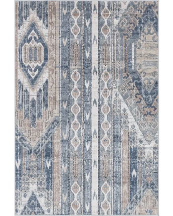 Southwestern grand canyon aztec area rug - Navy Blue