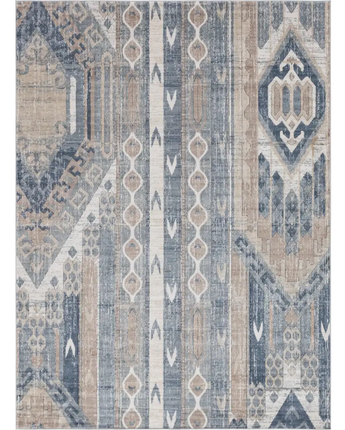 Southwestern grand canyon aztec area rug - Navy Blue