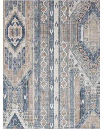 Southwestern grand canyon aztec area rug - Navy Blue