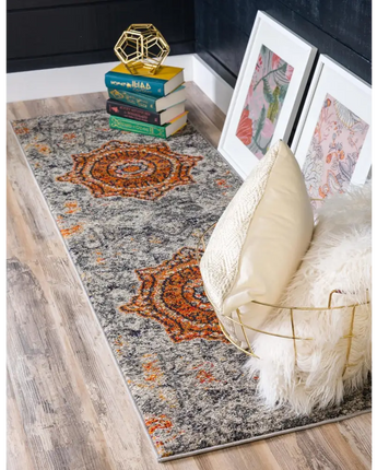 Southwestern klimt vita rug - Gray / Runner / 2’ x 6’ 7