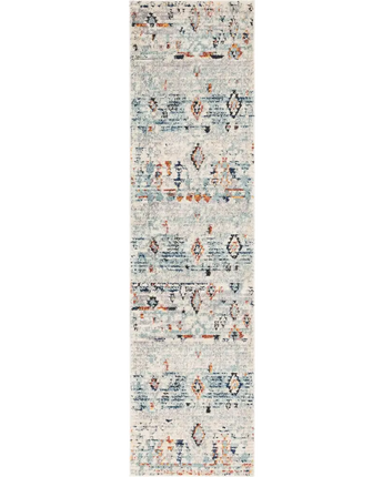 Southwestern palace morocco rug - White / Runner / 2’ 7 x