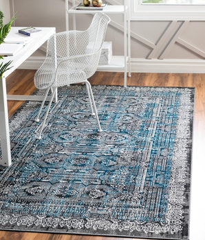 Southwestern sophisticated tribal area rug - Gray