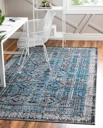 Southwestern sophisticated tribal area rug - Gray