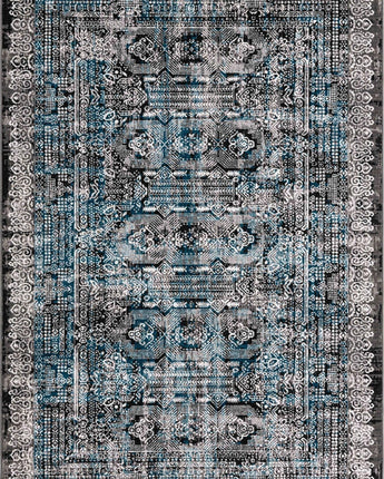 Southwestern sophisticated tribal area rug - Gray