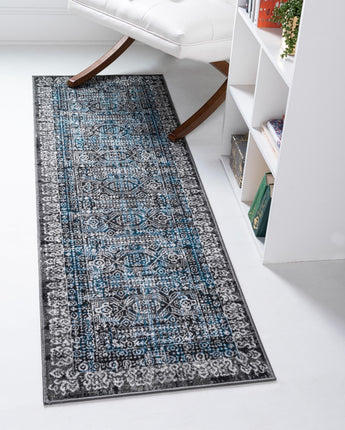 Southwestern sophisticated tribal area rug - Gray / Runner