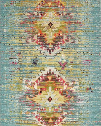 Southwestern vista turquoise area rug - Rectangle / 11x16