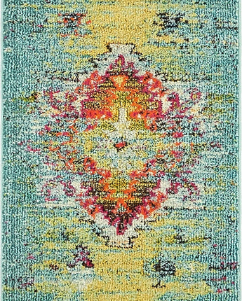 Southwestern vista turquoise area rug - Rectangle / 2x3