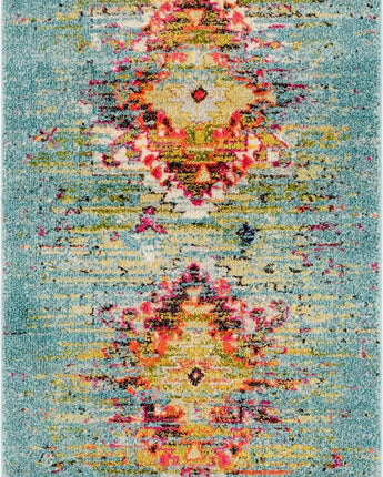 Southwestern vista turquoise area rug - Rectangle / 3x5