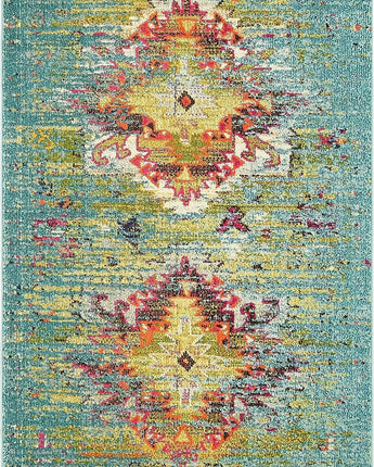 Southwestern vista turquoise area rug - Rectangle / 4x6