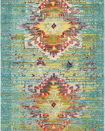 Southwestern vista turquoise area rug - Rectangle / 5x8