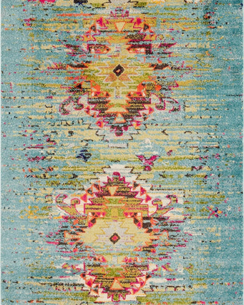 Southwestern vista turquoise area rug - Rectangle / 6x9