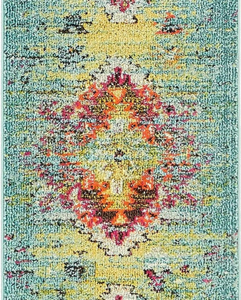 Southwestern vista turquoise area rug - Runner / 2’ x