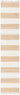 Striped chindi rag rug - Beige / Runner / 2’ 2 x 10’