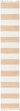 Striped chindi rag rug - Beige / Runner / 2’ 2 x 12’