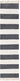 Striped chindi rag rug - Navy Blue / Runner / 2’ 2 x 8’