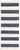 Striped chindi rag rug - Navy Blue / Runner / 2’ 6 x 6’