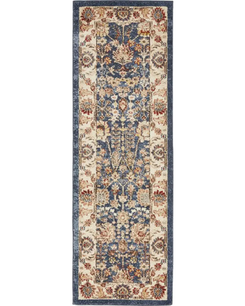 Traditional antheia utopia rug - Navy Blue / Runner / 2’