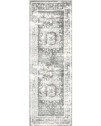 Traditional cavalli rosso rug - Gray / Runner / 2’ x 6’