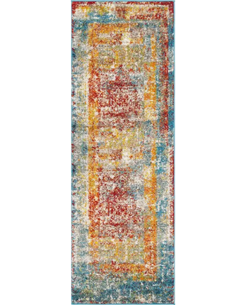 Traditional cavalli rosso rug - Multi / Runner / 2’ x