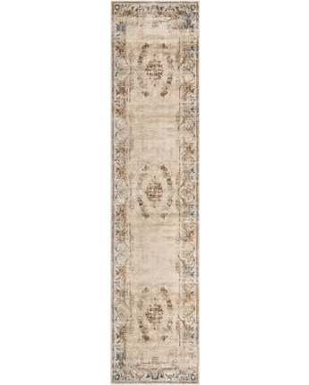 Traditional chateau lincoln rug - Beige / Runner / 3’ x