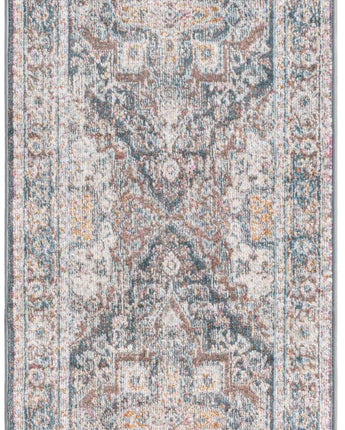 Traditional distressed prado rug - Blue / Runner / 2’ 2 x