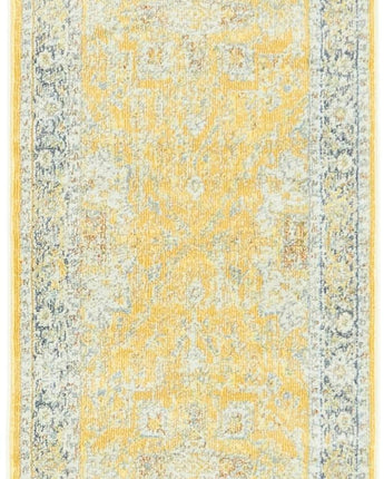 Traditional distressed prado rug - Yellow / Runner / 2’ 2