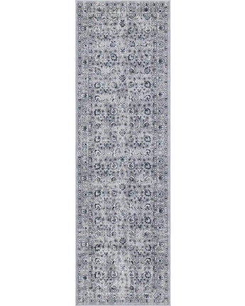 Traditional floral aarhus rug - Gray / Runner / 3’ x