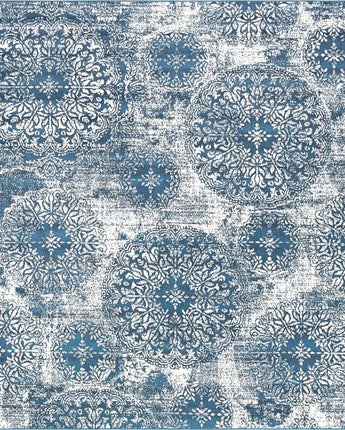 Traditional grand sofia rug (runner round & square) - Blue