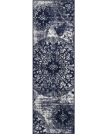 Traditional grand sofia rug (runner round & square) - Navy