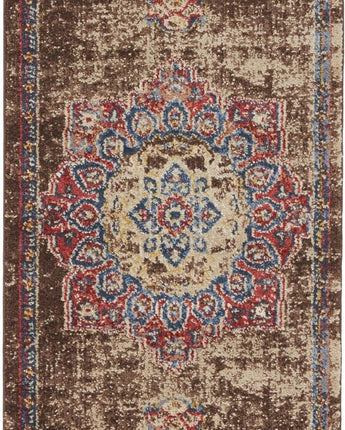 Traditional helios utopia rug (runner & round) - Chocolate