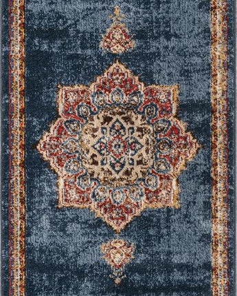 Traditional helios utopia rug (runner & round) - Navy