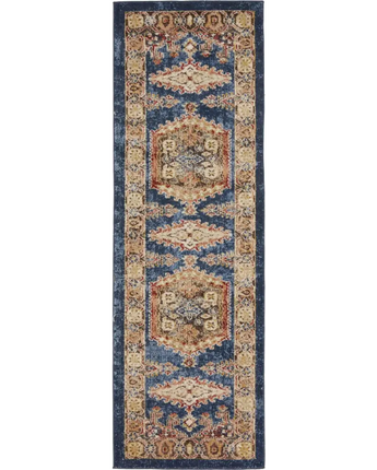 Traditional larissa utopia rug - Navy Blue/Brown / Runner