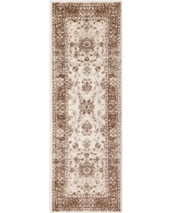 Traditional lincoln rushmore rug - Chocolate Brown / Runner