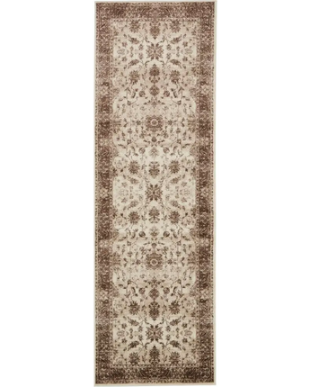 Traditional lincoln rushmore rug - Chocolate Brown / Runner