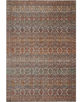 Traditional lourdes rug - Light Gray / Multi / Rectangle