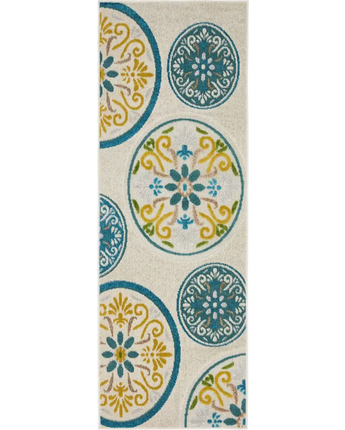 Traditional outdoor modern rug - Cream / 2’ 0’’ x