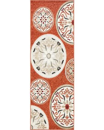 Traditional outdoor modern rug - Terracotta / 2’ 0’’