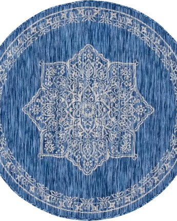 Traditional outdoor traditional antique rug - Blue / 4’