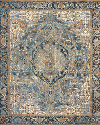 Traditional outdoor traditional nosara rug - Blue / 10’