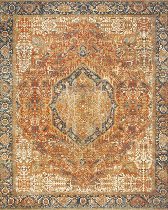 Traditional outdoor traditional nosara rug - Rust Red