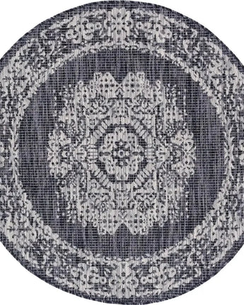 Traditional outdoor traditional timeworn rug - Charcoal