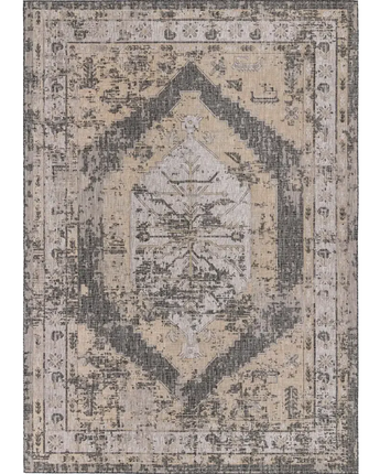 Traditional outdoor traditional valeria rug - Charcoal