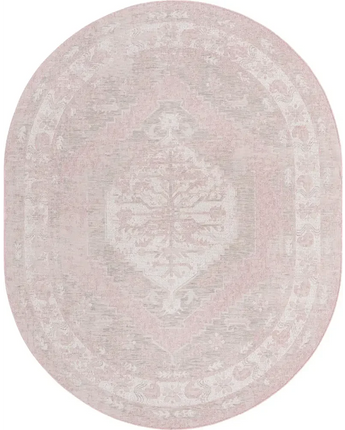 Traditional outdoor traditional valeria rug - Pink / 7’