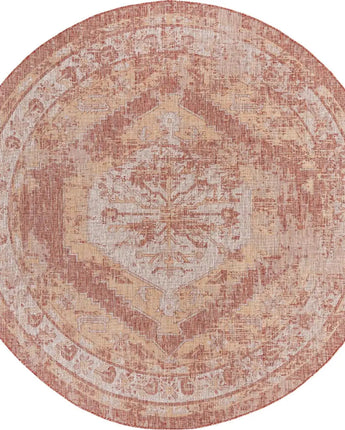 Traditional outdoor traditional valeria rug - Rust Red