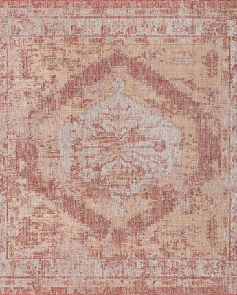 Traditional outdoor traditional valeria rug - Rust Red