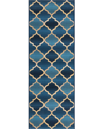 Traditional outdoor trellis eden trellis rug - Blue / 2’