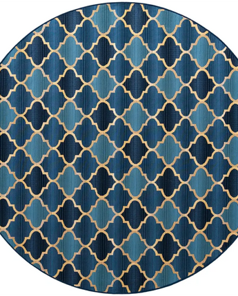 Traditional outdoor trellis eden trellis rug - Blue / 8’