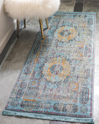 Traditional raul baracoa rug - Blue / Runner / 2’ 2 x