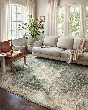 Traditional rosette rug - Area Rugs